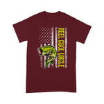 Scotstee Shop - Mens Reel Cool Uncle Fishing Father's Day Gift American Flag 4th Of July Shirt