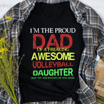 Scotstee Shop - Mens Special Dad Favorite Volleyball Daughter Father Day Shirts