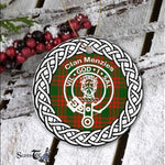 Menzies Clan Tartan Crest Badge Plaid Ornament Gift. Christmas Tree Ornament Tartan Ornament Great Christmas Ornaments Gift - Scotstee Shop
