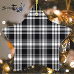 Menzies Modern Tartan Ornament Star Ornament, Christmas Star Decorations, ceramic ornament, Plaid Star Ceramic Ornament, Christmas Ornament Decorations Gift