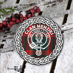 Menzies Scottish Clan Tartan Crest Badge Old Plaid Ornament Gift. Christmas Tree Ornament Tartan Ornament Great Christmas Ornaments Gift - Scotstee Shop