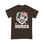 Scotstee Shop - Merica Sunglasses 4th of July American Flag Bear Shirt