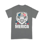 Scotstee Shop - Merica Sunglasses 4th of July American Flag Bear Shirt