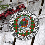 Middleton Tartan Ornament,  ceramic ornament, personalized christmas ornaments, christmas tree ornaments, christmas door decorations, Plaid Ornament, Tartan Ceramic Ornament