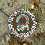 Middleton Tartan Ornament,  ceramic ornament, personalized christmas ornaments, christmas tree ornaments, christmas door decorations, Plaid Ornament, Tartan Ceramic Ornament