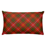 Tartan Pillows, Plaid Throw Pillows, Custom Pillows, Carruthers Tartan Pillow, Red Plaid Pillows - Scotstee Shop