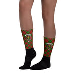 Scotstee Shop Clan Tartan Plaid Socks Auchinleck Buffalo Plaid Socks, Plaid Socks Men's, Plaid Socks Women's, Christmas Socks