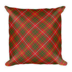 Tartan Pillows, Plaid Throw Pillows, Custom Pillows, Carruthers Tartan Pillow, Red Plaid Pillows - Scotstee Shop