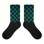 Scotstee Shop Clan Tartan Plaid Socks Armstrong Hunting Buffalo Plaid Socks, Plaid Socks Men's, Plaid Socks Women's, Christmas Socks