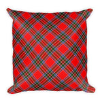 Tartan Pillows, Plaid Throw Pillows, Custom Pillows, Binning Tartan Pillow, Red Plaid Pillows - Scotstee Shop