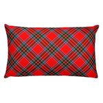 Tartan Pillows, Plaid Throw Pillows, Custom Pillows, Binning Tartan Pillow, Red Plaid Pillows - Scotstee Shop