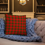 Tartan Pillows, Plaid Throw Pillows, Custom Pillows, Adair Tartan Pillow, Red Plaid Pillows - Scotstee Shop