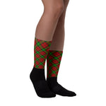 Scotstee Shop Clan Tartan Plaid Socks Auchinleck Buffalo Plaid Socks, Plaid Socks Men's, Plaid Socks Women's, Christmas Socks
