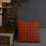 Tartan Pillows, Plaid Throw Pillows, Custom Pillows, Adair Tartan Pillow, Red Plaid Pillows - Scotstee Shop
