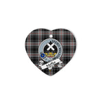 Moffat Scottish Clan Badge Plaid Christmas Ornaments Gift Heart Ornament Moffat Clan Tartan Ornaments, Plaid Ornament, christmas Ornament, plaid christmas ornament