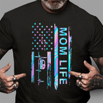 Scotstee Shop - Mom Life Camping American Flag Campers Mother’s Day 4th Of July Shirt