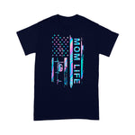 Scotstee Shop - Mom Life Camping American Flag Campers Mother’s Day 4th Of July Shirt