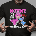 Mommy Dinosaur Mom Of The Birthday Boy Mom And Son Matching Birthday Shirt Dinosaur Birthday Shirt - Scotstee Shop