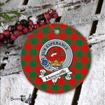 Moncreiffe Scottish Clan Badge Plaid Ornament Gift. Christmas Tree Ornament Moncreiffe Clan Tartan Ornament Great Christmas Ornaments Gift - Scotstee Shop