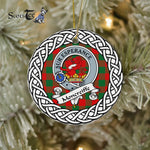 Moncreiffe Tartan Ornament,  ceramic ornament, personalized christmas ornaments, christmas tree ornaments, christmas door decorations, Plaid Ornament, Tartan Ceramic Ornament