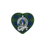 Montgomery Scottish Clan Badge Plaid Christmas Ornaments Gift Heart Ornament Montgomery Clan Tartan Ornaments, Plaid Ornament, christmas Ornament, plaid christmas ornament