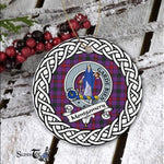 Montgomery Tartan Ornament,  ceramic ornament, personalized christmas ornaments, christmas tree ornaments, christmas door decorations, Plaid Ornament, Tartan Ceramic Ornament