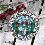 Morgan Tartan Ornament,  ceramic ornament, personalized christmas ornaments, christmas tree ornaments, christmas door decorations, Plaid Ornament, Tartan Ceramic Ornament