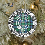 Morrison Clan Tartan Crest Badge Plaid Ornament Gift. Christmas Tree Ornament Tartan Ornament Great Christmas Ornaments Gift - Scotstee Shop