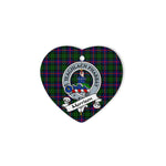 Morrison Scottish Clan Badge Plaid Christmas Ornaments Gift Heart Ornament Morrison Clan Tartan Ornaments, Plaid Ornament, christmas Ornament, plaid christmas ornament