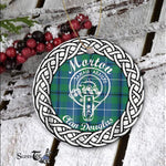 Morton Tartan Ornament,  ceramic ornament, personalized christmas ornaments, christmas tree ornaments, christmas door decorations, Plaid Ornament, Tartan Ceramic Ornament