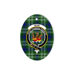 Mow Scottish Clan Plaid Ornament Gift. Christmas Tree Ornament Mow Clan Tartan Ornament,  ceramic ornament, personalized christmas ornaments, christmas tree ornaments, christmas door decorations, Plaid Ornament, Tartan Ceramic Ornament