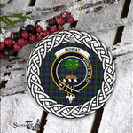 Mowat Tartan Ornament,  ceramic ornament, personalized christmas ornaments, christmas tree ornaments, christmas door decorations, Plaid Ornament, Tartan Ceramic Ornament