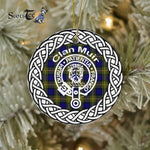 Muir Clan Tartan Crest Badge Plaid Ornament Gift. Christmas Tree Ornament Tartan Ornament Great Christmas Ornaments Gift - Scotstee Shop