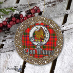 Munro Celtic Circle Plaid Ornament Gift. Christmas Tree Ornament Tartan Ornament Great Christmas Ornaments Gift - Scotstee Shop
