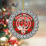 Munro Clan Tartan Crest Badge Plaid Ornament Gift. Christmas Tree Ornament Tartan Ornament Great Christmas Ornaments Gift - Scotstee Shop