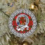 Munro Tartan Ornament,  ceramic ornament, personalized christmas ornaments, christmas tree ornaments, christmas door decorations, Plaid Ornament, Tartan Ceramic Ornament