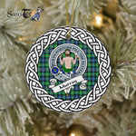 Murray Of Athole Tartan Ornament,  ceramic ornament, personalized christmas ornaments, christmas tree ornaments, christmas door decorations, Plaid Ornament, Tartan Ceramic Ornament
