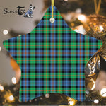 Murray Of Atholl Ancient Tartan Ornament Star Ornament, Christmas Star Decorations, ceramic ornament, Plaid Star Ceramic Ornament, Christmas Ornament Decorations Gift