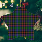 Murray Of Atholl Modern Tartan Ornament Star Ornament, Christmas Star Decorations, ceramic ornament, Plaid Star Ceramic Ornament, Christmas Ornament Decorations Gift