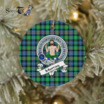 Murray of Atholl Scottish Clan Badge Plaid Ornament Gift. Christmas Tree Ornament Murray Clan Tartan Ornament Great Christmas Ornaments Gift - Scotstee Shop