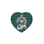 Murray of Atholl Scottish Clan Badge Plaid Christmas Ornaments Gift Heart Ornament Murray Clan Tartan Ornaments, Plaid Ornament, christmas Ornament, plaid christmas ornament