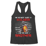 My Brother Is A Soldier Proud Army Sister Women's Tank Top Army Shirts - Scotstee Shop