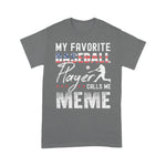 Scotstee Shop - My Favorite Baseball Player Calls Me Meme American Flag 4th Of July Shirt