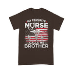 Scotstee Shop - My Favorite Nurse Calls Me Brother USA Flag Brother Gift 4th Of July Shirt Nurse 4th of July Shirt