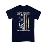 Scotstee Shop - My Son Has Your Back Marine Dad Camouflage 4th Of July Shirt Marine Dad Shirts