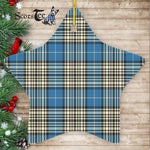 Napier Ancient Tartan Ornament Star Ornament, Christmas Star Decorations, ceramic ornament, Plaid Star Ceramic Ornament, Christmas Ornament Decorations Gift