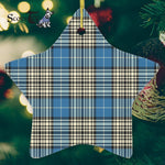 Napier Ancient Tartan Ornament Star Ornament, Christmas Star Decorations, ceramic ornament, Plaid Star Ceramic Ornament, Christmas Ornament Decorations Gift