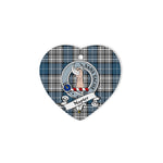 Napier Scottish Clan Badge Plaid Christmas Ornaments Gift Heart Ornament Napier Clan Tartan Ornaments, Plaid Ornament, christmas Ornament, plaid christmas ornament