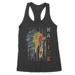 Native American Pride USA Flag Women's Tank Top - Scotstee Shop