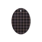 Navy Dress Blue Tartan Tartan Oval Ornaments, Christmas Tree Ornament, Plaid Christmas Ornaments, Ceramic Oval Christmas Tree Decoration, Tartan Oval Ornaments, Christmas Tree Ornament, Plaid Christmas Ornaments, Ceramic Oval Christmas Tree Decoration